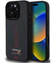 Juodas dėklas Apple iPhone 16 Pro Max telefonui "Red Bull Carbon Powerbar MagSafe Case"