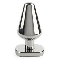 Mr. Steel Heavy Steel Butt Plug Medium Silver