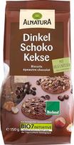 "Alnatura" ekologiški speltų šokoladiniai sausainiai, 150 g