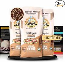 "Delicert Caputo" miltai be glitimo "Fioreglut" 3 x 1 kg Idealiai tinka picos miltams + receptų vadovas su išsamiomis instrukcijomis (anglų kalba negarantuojama)