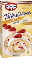 "Dr. Oetker" vanilinis tortų kremas 140 g - Įgyvendinkite savo asmeninę torto svajonę su "Dr. Oetker" vaniliniu tortų kremu, kuris visiems tortams su kremu suteikia gardų vanilės skonį.