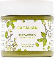 "Eatalian by AMZ BETTER" tepamas pistacijų kremas, duonos kremas, baltyminis, Italijoje pagamintas pistacijų kremas, saldaus skonio, idealiai tinka duonai ir pyragų įdarams, 200 g