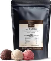 "Eis Perfecto" │ Ypač kreminiams ir gardiems ledams │ kurie šaldiklyje netampa kieti │ Be dirbtinių konservantų, be cheminių medžiagų │ Turinys 750 g