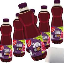 "Gut&Günstig Grape Direct Juice" 100% vaisių sulčių pakuotė, 6 vnt. (6 x 1 litro talpos buteliai) + usy blokas