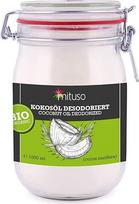 "mituso" ekologiškas kokosų aliejus dezodoruoja, 1 litras, neutralaus skonio, idealiai tinka kepimui, kepimui, gruzdinimui, veganiškas, be priedų, universalus odai ir plaukams, su vieliniu spaustuku