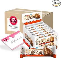 "Pere's Candy®" saldainių rinkinys vaikams "Crispy Bars" traškūs ir kreminiai šokoladiniai batonėliai 14 x 34 g + "Pere's Candy" saldainių užrašų knygelė DIN A7, 25 lapai