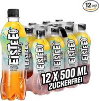 "Rauch Iced Tea Zero Lemon", citrinų skonio ledinė arbata be cukraus, malšinanti troškulį, pagaminta iš juodosios arbatos ir erškėtuogių, mažai kalorijų turintis gėrimas kiekvienai dienai, 12 x 500 ml PET buteliukas