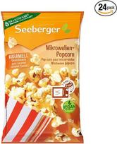 "Seeberger" mikrobangų krosnelėje gaminami karameliniai kukurūzai su saulėgrąžų aliejumi 24 x 90 g
