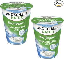 Andechser Jogurtas Natūralus graikiškas jogurtas 0,2% riebumo Graikiškas jogurtas iš nugriebto pieno 0,2% riebumo 400 g x 2 vienetai [šviežumo garantija]