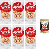 Lago Gastone Crostatina all'Albicocca, abrikosų pyragaičiai, 6 x 240 g pakuotė, kiekvienoje pakuotėje yra 6 užkandžiai po 40 g + itališka gurmaniška polpa 400 g