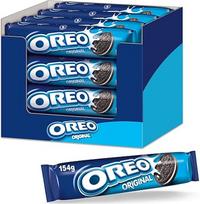 OREO Original 16 x 154 g, traškūs dvigubi kakavos sausainiai su grietinėlės įdaru