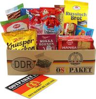 Ostpaket "Maža saldi pagunda" su 13 produktų Specialybės Specialybės paketas Dovanų rinkinys Rytų produktai VDR Dovanų idėja