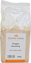 Ruginė viso grūdo rūgštynių tešla [250g] - "Dorfner Mühle" - Džiovinta rūgštynių tešla, pagaminta iš viso grūdo ruginių miltų be priedų