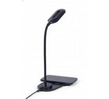 Gembird TA-WPC10-LED-01 Desk lamp with wireless charger, Black | Cold white, warm white, natural 2893-7072 K | Phone or tablet with built-in Qi wireless charging