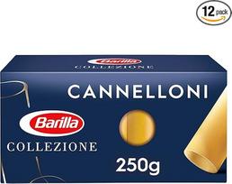 "Barilla Collezione Cannelloni" makaronai, pagaminti iš aukštos kokybės kietųjų kviečių, visada al Dente, 12 vnt. (12 x 250 g)