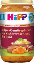 "HiPP Organic for Small Gourmet Menus" Bulgur daržovių keptuvė su avinžirniais ir ekologiška jautiena, 250 g, 6 vnt. (6 x 250 g)