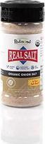 "Real Salt Seasonings" ekologiška svogūnų druska, 135 g - natūrali valgomoji druska iš Jutos jūros, derinama su smulkiais ekologiškais svogūnais, turinti daug mineralų