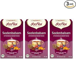 "Yogi Tea" - "Soul Balm", ajurvedinė ekologiška žolelių arbata, kakavos, rooibos ir apelsinų mišinys, "Yogi Tea" arbatos pakuotė, 3 x 17 maišelių (iš viso 51 arbatos maišelis), idealiai tinka dovanoms