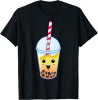 Kawaii Boba pieno arbata | Mielas aistros vaisių burbulinės arbatos mėgėjas marškinėliai