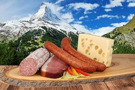 Landmetzger Schiessl Bergsteiger Brotzeit 1100 g | Aukščiausios kokybės naminės dešros pakuotė iš mūsų skerdyklos kaip dovanų rinkinys