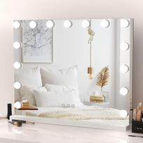 Veidrodis su 15 LED HOLLYWOOD-MIRROR-60X50CM-WHITE