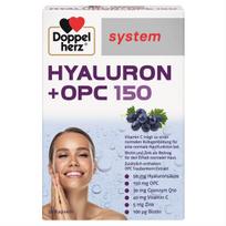 DOPPELHERZ HYALURON + OPC 150, 30 kapsulių