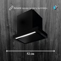 Garų surinkėjas Elica HIDDEN ADVANCE PLUS @ BL MAT/A/52 PRF0183971A