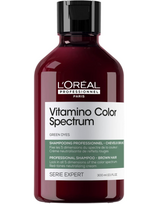 L'Oréal Professionnel raudonus atspalvius neutralizuojantis šampūnas rudiems Loreal Vitamino Color Spectrum Green Dyes 300ml