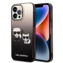 Karl Lagerfeld KLHCP14XTGKCK iPhone 14 Pro Max 6.7" hard case, black/black Gradient Ikonik by Karl  AND  Choupette
