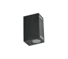 Lauko sieninis šviestuvas QUERK 2xGU10/35W/230V IP54 15 cm juoda