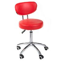 Kosmetologinė meistro kėdutė COSMETIC BEAUTY STOOL PRACTIC SKANDI RED