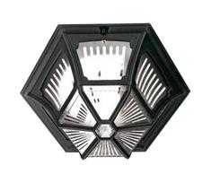 Elstead PR12-BLACK - Lauko lubinis šviestuvas PARISH 1xE27/60W/230V IP44