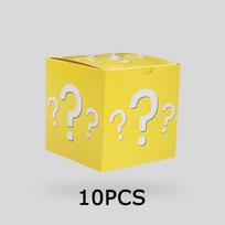 WTEMPO Question Mark Printed Yellow Empty Mystery Boxes Creative Surprise Gift Packaging Boxes DIY Lottery Draw Paper Boxes Foldable Cups Gift Boxes 10pcs geltona