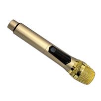 Namų belaidis mikrofonas 1 prie 1 80Hz iki 15KHz rankinis mikrofonas su LED ekranu laukui ir namams auksinė