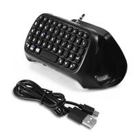 Mini belaidė Bluetooth žaidimų klaviatūra-chatpad, skirta PS4 valdikliui