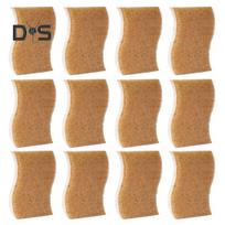 12Pcs Natural Kitchen Sponge with Coconut Scrubber Biodegradable Compostable Cellulose Dish Sponge Home Kitchen Essential 12pcs