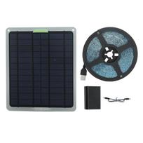 20W Viso spektro saulės energijos lempa LED 5V IP65 Vandeniui atspari saulės energijos augalų auginimo šviesos juosta sodui