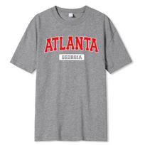 Atlanta Džordžija Gatvės Spausdinimas Vyriški Marškinėliai Gatvės Ypač Laisvi Marškinėliai Laisvi 100% Medvilnė Marškinėliai Drabužiai Vyras S