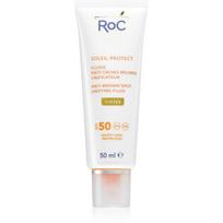 RoC Soleil Protect Anti Brown Spots Unifying Fluid Tinted odos išvaizdą tobulinantis fluidas su atspalviu SPF 50 su vitaminu C 50 ml