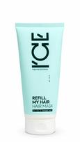 Kaukė sausiems, pažeistiems plaukams ICE PROFESSIONAL Refill My Hair, 200 ml