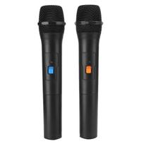 V16U Universalus belaidis mikrofonas 2 viename VHF Universalus USB imtuvas Rankinis mikrofonas Juodas Vienas dviem