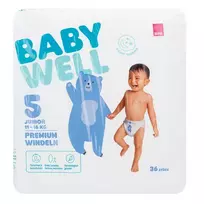 Sauskelnės BABYWELL Junior 5 dydis, 36 vnt