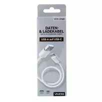 Duomenų ir įkrovimo laidas iš USB-A į USB-C VIVESS