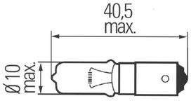 Lemputė H21W 12V 21W BAY9s Hella