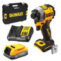 DCF850E1T DeWALT 18V itin kompaktiškas smūginis suktuvas (1x1.7 Ah)