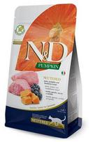 Sausas kačių maistas -  FARMINA N and D CAT PUMPKIN LAMB and BLUEBERRY ADULT 300g