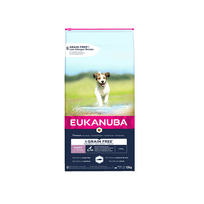 Eukanuba Grain Free Puppy S/M sausas maistas šuniukams su žuvimi, 12 kg