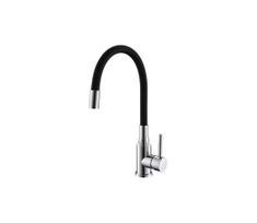 ALVEUS 1144427 - Kriauklės čiaupas su lanksčia rankena MINTAS 34 cm žalvaris/juoda