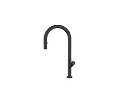 ALVEUS 1150908 - Kriauklės čiaupas su ištraukiamu purkštuvu SWAN 44,9 cm juoda