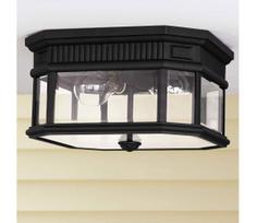 Feiss FE-COTSLN-F-BK-Lauko lubinis šviestuvas COTSWOLD LANE 2xE27/60W/230V IP44